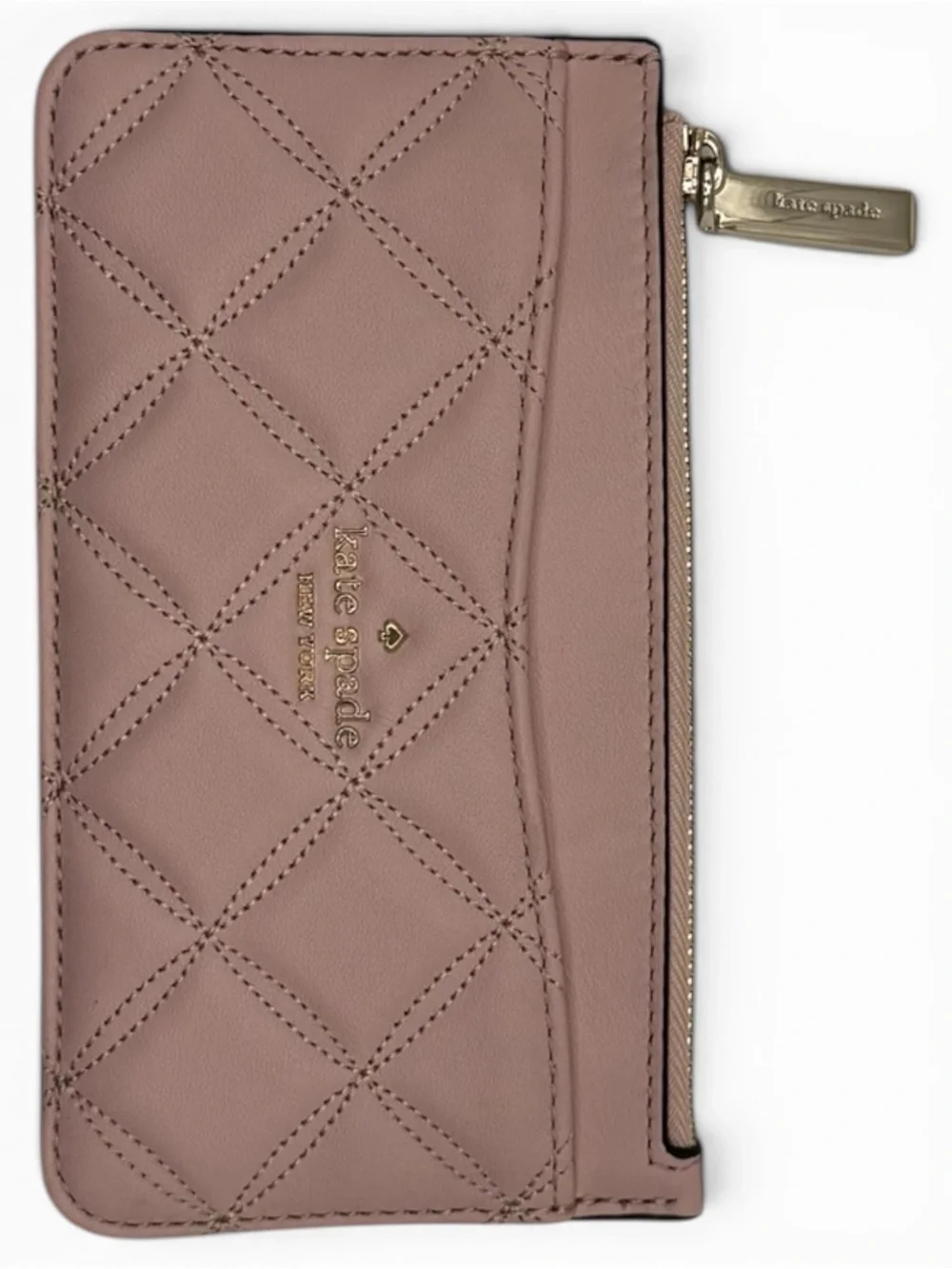 Kate Spade Natalia Quilted Leather Slim Card Holder Wallet